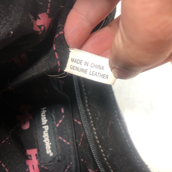 Vintage Hush Puppies Genuine Suede Hobo style purse bag 1980s Throwback - Picture 2 of 16